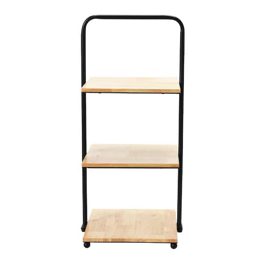 Hello Honey® 24'' Black Modern Decorative Tray with 3 shelves